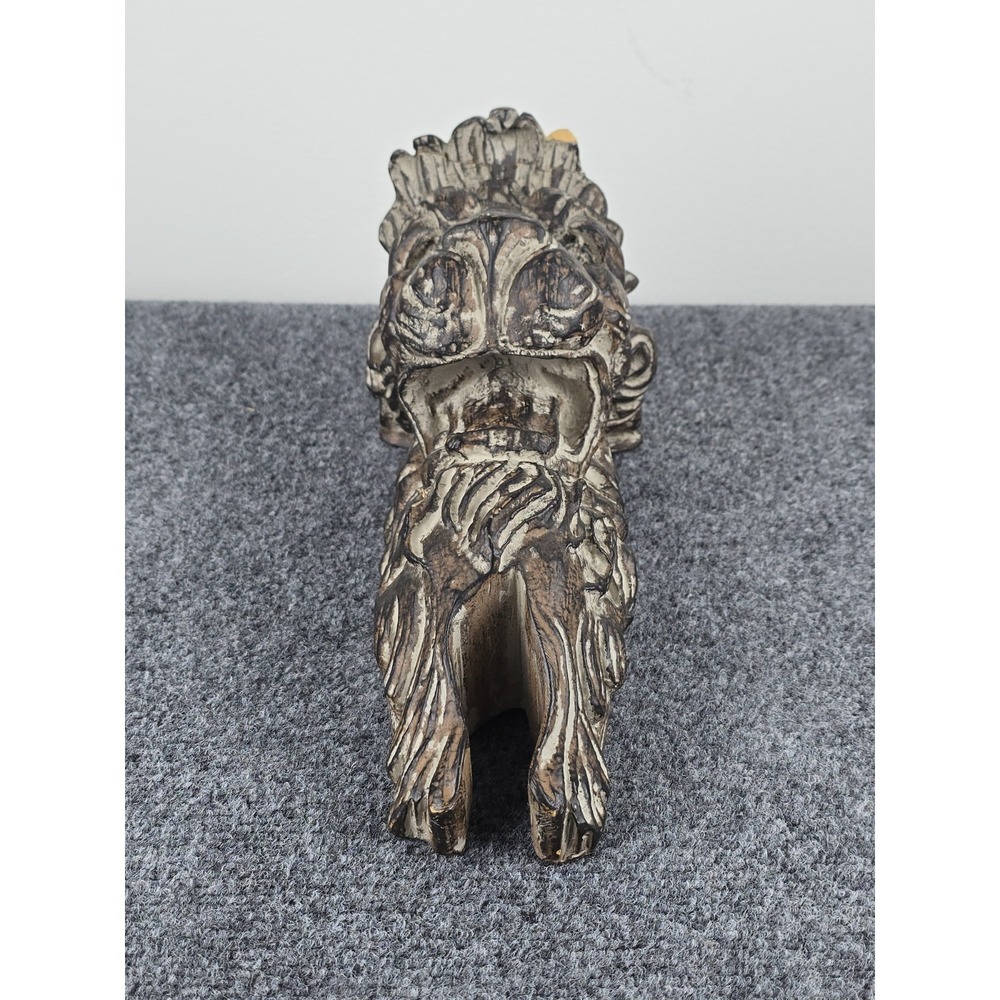 Vintage Resin Lion Candle Holder Corbel Wall Bracket 13" Ornate Gothic Decor - Picture 5 of 10